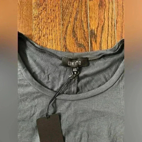 Comfy USA Women’s M Gray Long-Sleeve Tunic w/Tulip Print Back - NWT!! - Picture 5 of 12